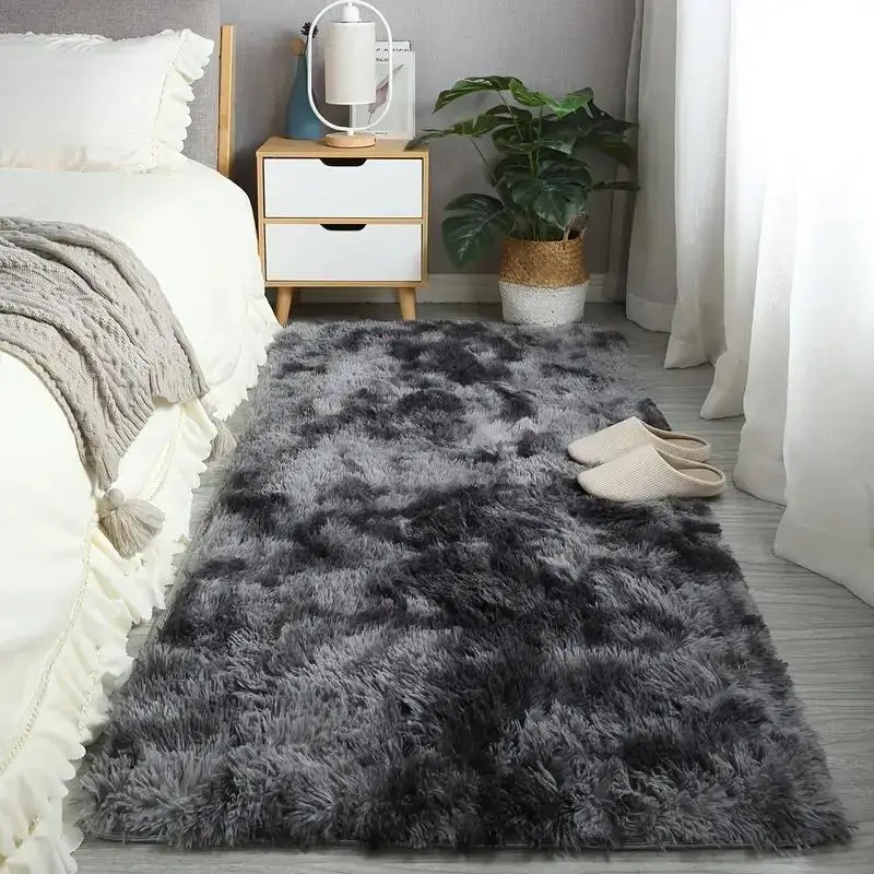 Multi-size Modern Comfortable Fluffy Area Rug for Home Decor, 1 Count Non-slip Soft Water Absorbent Floor Carpet, Decorative Floor Rug, Suitable for L