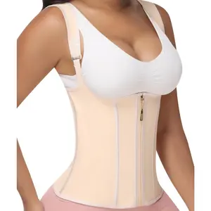 Snatched Latex Waist Trainer for Women - Hourglass Tummy Control Faja with 3 Hook Rows