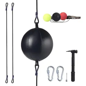 Double End Punching Ball, Speed Bag with Difficulty Levels Boxing Reflex Ball with Headband,  for Reaction, Agility, and Hand Eye Coordination