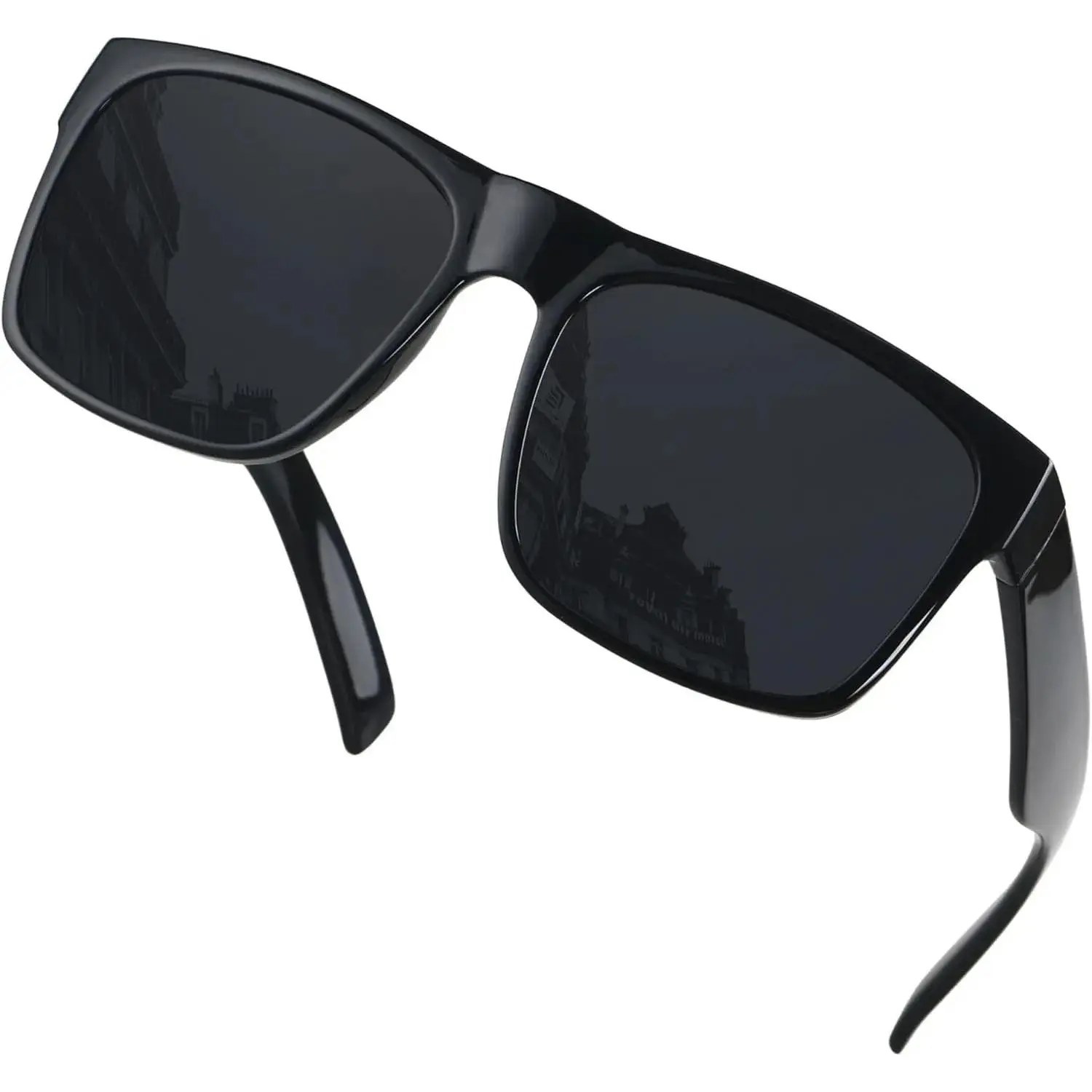 Sunglasses for Big Wide Heads Mens Polarized XL  Square Sun Glasses