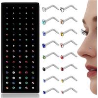 80Pcs 22G L shaped（multicolor）