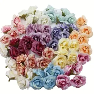 10 Pcs Artificial Rose Heads | Open Silk Roses for Wedding Flower Wall & Ball Arrangement | DIY Floral Wreath Centerpiece Decor