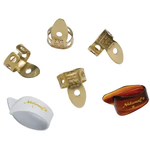 D'Addario National Brass Finger Pick Bundle 6 pack
