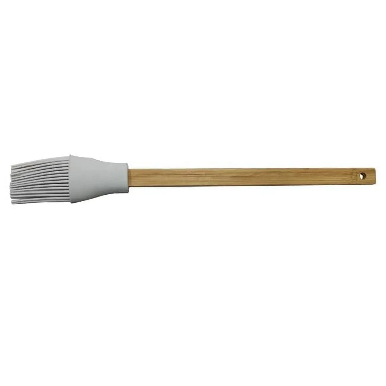 24-Piece Baking Basting Brushes Pack - 11.4 in. Gray Bamboo & Silicone Kitchen Bakeware Decorating Tools, Pack of 24, 24 Pieces