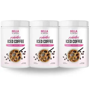 3 Pack Bella All Natural Probiotics Iced Coffee - 500g