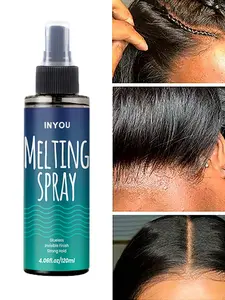 Lace Melting Spray And Holding Spray, Extra Hold Melting Spray for Lace Wigs, Wig Melting Spray Strong Natural Forming Hold with Fast Drying/No Residue, Hair Products