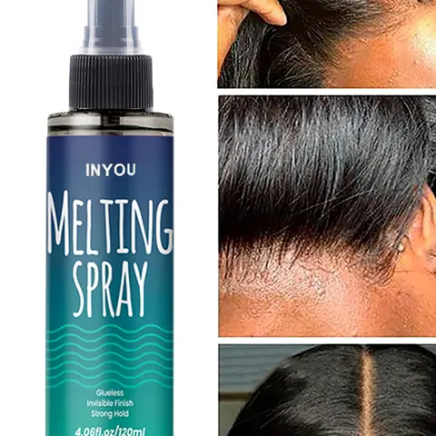 Lace Melting Spray And Holding Spray, Extra Hold Extreme Hold Melting Spray for Lace Wigs, Wig Melting Spray Strong Natural Forming Hold with Fast Drying/No Residue Products