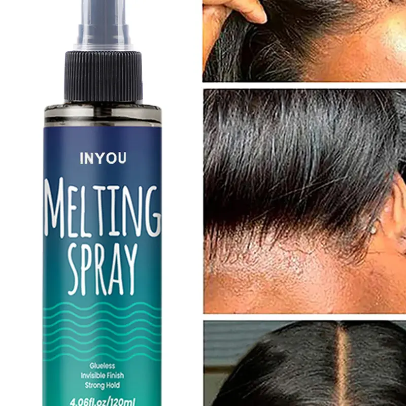 Lace Melting Spray And Holding Spray, Extra Hold Extreme Hold Melting Spray for Lace Wigs, Wig Melting Spray Strong Natural Forming Hold with Fast Drying/No Residue Products