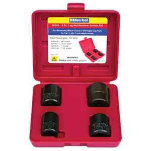 212 MAIN KEN-30254 4-Piece Lug Nut Removal Set, 0.5" Drive Car Repair Tool