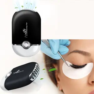 Fan Mini Portable Eyelash Handheld for Eyelash Extension Rechargeable USB C Air Cooling Blower Fan Detachable Durable Quick Drying for Sensitive Eyes