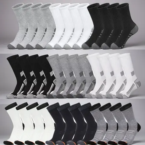 Women's Multicolor Athletic Mid-Tube Socks (50 Pairs Mixed Black/White/Gray) - Sweat-Absorb Mesh, Soft, Comfortable, for Casual Wear & Sport Use