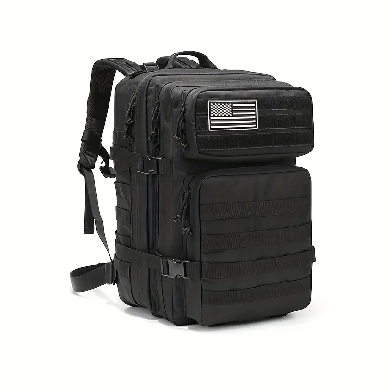 50L Tactical Backpack, Military Assault Pack with MOLLE System, Multi-functional 3-Day Bug Out Bag for Hiking, Trekking & Travel, Bug Out Gear, Outdoor