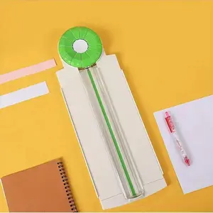 Portable Manual Paper Cutter, 1 Count 4 in 1 Sliding Paper Cutter, Manual Operation Paper Cutter for Office and School Use