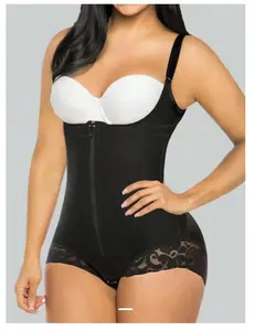 Women's Open Bust Shapewear Bodysuit Fajas Colombianas Tummy Control Butt Lifter Waist Trainer Body Shaper for Daily Wear Postpartum Sports