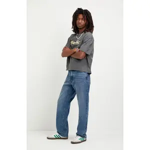 Pacsun Men's Logan Relaxed Straight Jeans Medium Blue