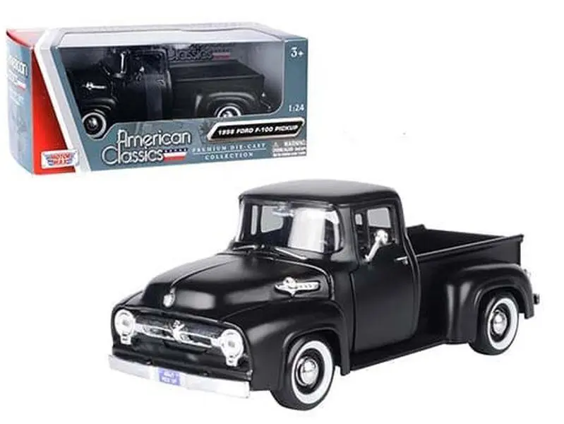 Motormax 1:24 1956 Ford F-100 Pickup (with white wall tires) Diecast Model Toy Car