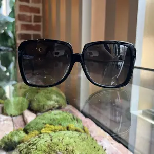 Pre-owned CELINE CL40146F Black Acetate Oversized Sunglasses