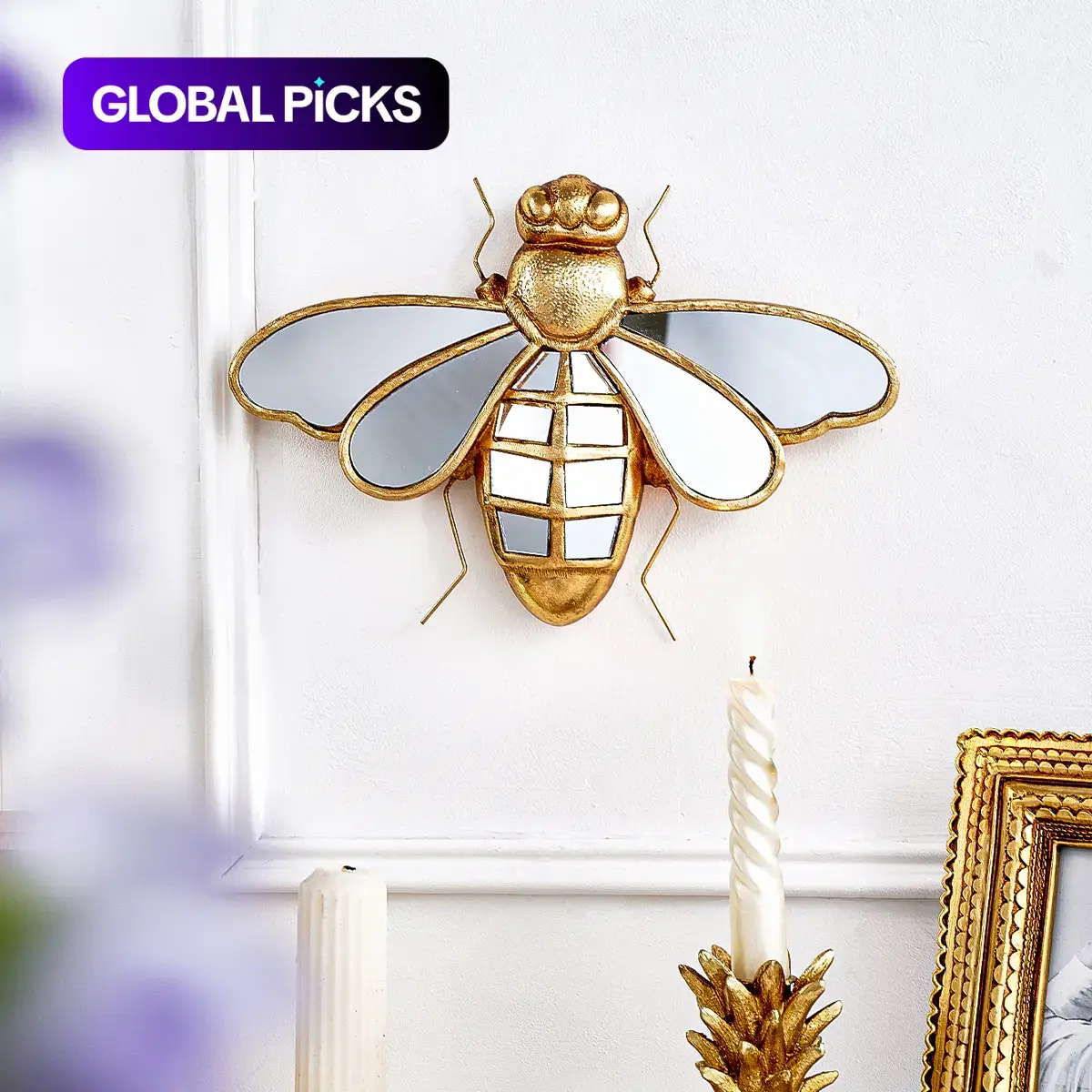 Insect Resin Bug Artistic Wall Art, Cool Wall Art, 1 Count Animal-Themed Wall Hanging Decor for Home, Hotel & Insect Museum Ornament #GLOBAL PICKS