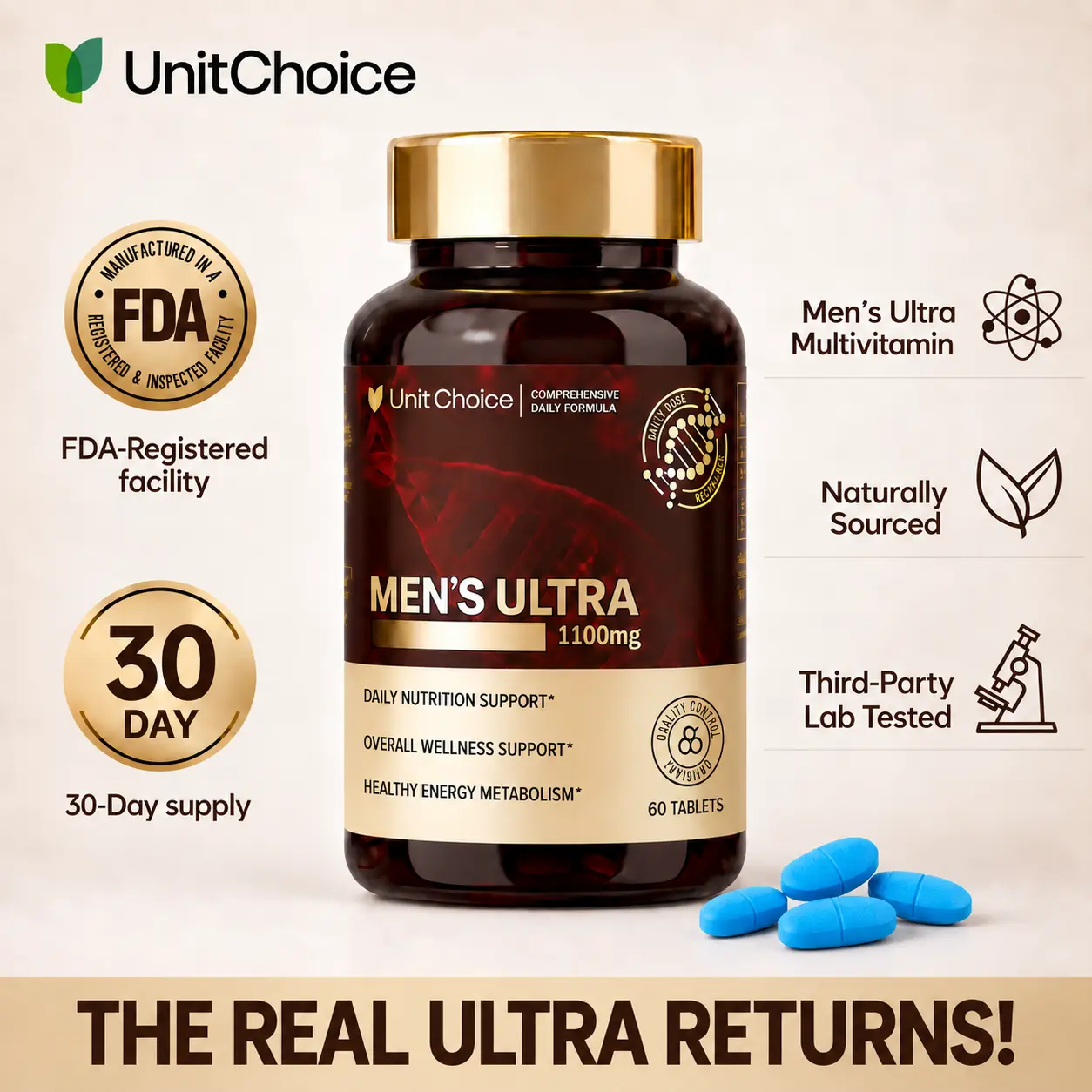MEN'S ULTRA Natural Multivitamin