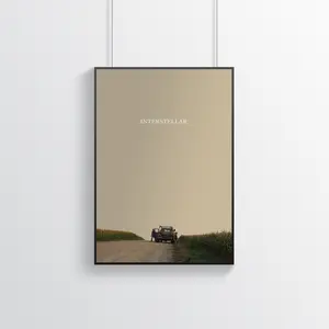 Interstellar Poster | Movie Poster | Retro Movie Poster | Home Decor | Wall Decor | Famous Wall Art | Vintage Poster  |Frameless Poster
