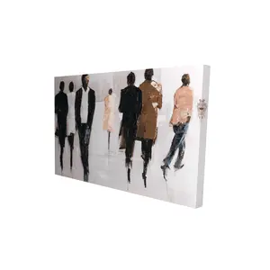 360 Stand 24x36 in. Contemporary High-Def City Life Avenue Street Scenery Landscape Photo Wall Print - Minimalist Artistic Artwork, Living Room Home Decor Wall Art, Home Supplies Poster, Decoration