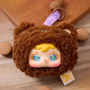 SAMUEL Blind Box 3.9-inch Plush Figures, Cute Small Animal Series Doll, 9+1 Surprise Hidden Meow 3% Chance, Collectible Toys, Birthday Gift for Kids & Girls (One Box)