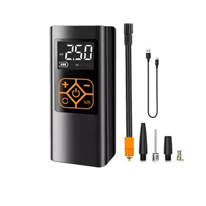 150Psi cordless electric inflator, car air pump, tire inflation, tire pressure monitor, mini car air compressor pump with power supply