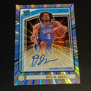BASKETBALL- 2024-25 Panini Donruss - Rated Rookie Signatures Dillon Jones #11/99 OKC Thunder NBA Rookie Card