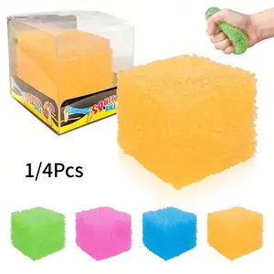 Soft Gel Ice Cube Stress Relief Toy, Slow Rebound Malt Sugar Cube, Anxiety Relief Sensory Toy, Portable Office Fidget Gift, Stress Relief Fidgets