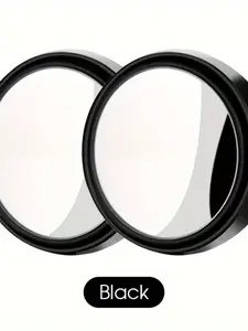 Universal Car Rearview Mirror Small Round Mirrors, Rotatable Blind Spot Mirrors for Driving and Reversing Assistance, Flat Lens