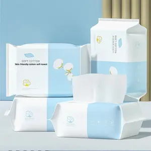 Disposable Face Wash Towel(396 pieces)- Extra Thick Cotton Towel for Sensitive Skin - Gentle Cleansing and Dry & Wet Wipes Available