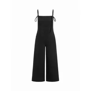 Cider DENIM KNOTTED POCKET WIDE LEG TROUSERS