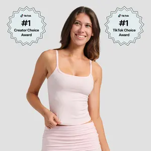 Comfrt | SoftStretch Cami | Fitted Cotton Layering Cami Top for Women, Cropped Tank
