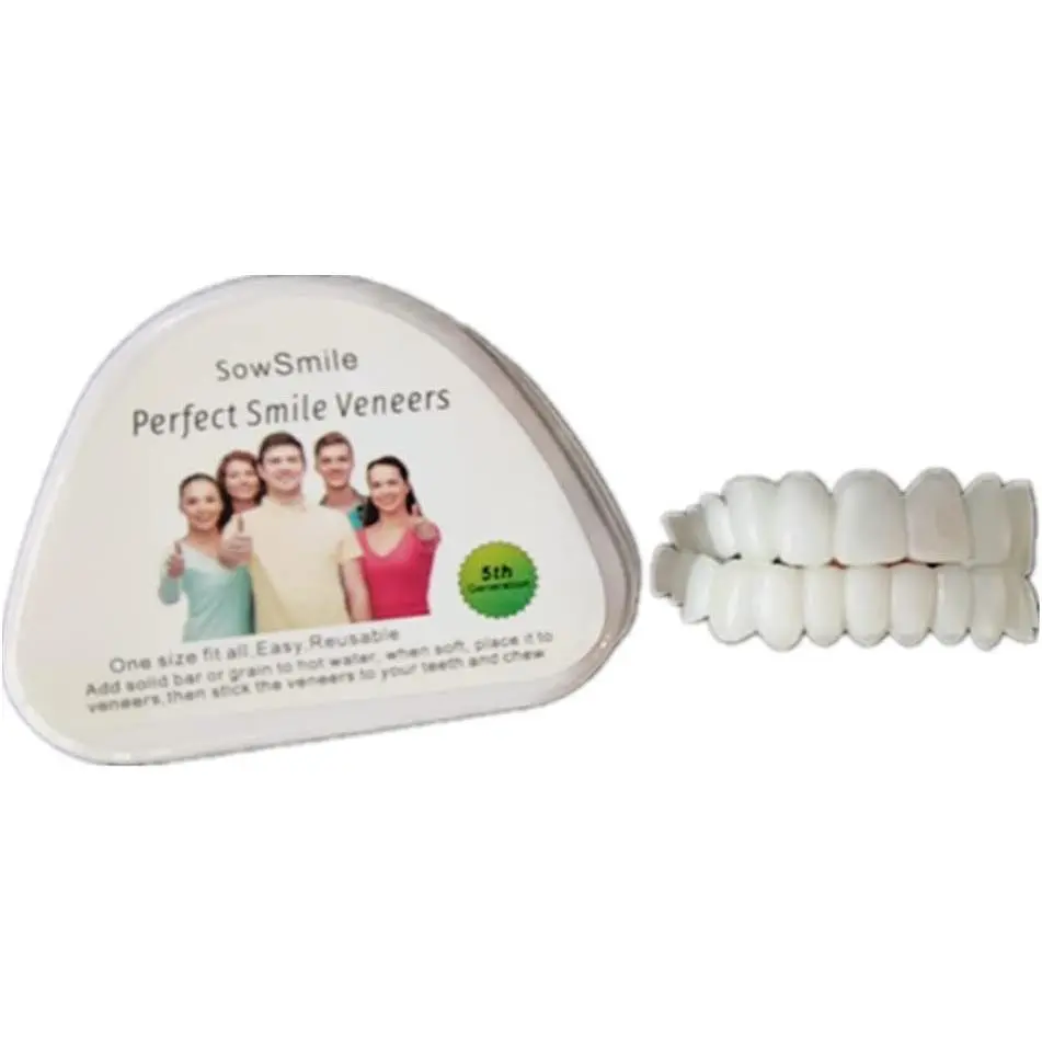 New Silicone Gel Smile Upper and Lower Cosmetic Teeth Tooth Cover Perfect Smile Veneers Comfort Fit Flex molds Mold Denture Braces