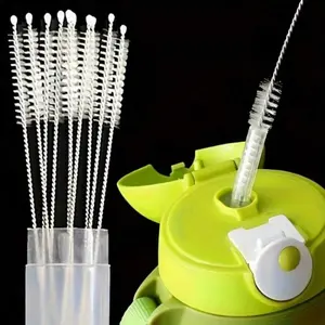 Soft Stainless Steel Bottle Cleaning Brush, Straw Brush Long, Nylon Tube Tube Cleaner, Suitable for Straw, Test Tube, Narrow Neck Bottle Or Cup