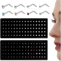 160Pcs 22G L shaped（white&multicolor）