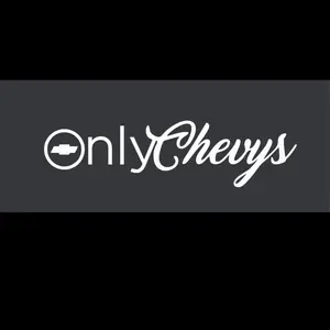 ONLY CHEVYS WHITE ONLY FANS STICKER DECAL SILVERADO TAHOE GM SUV TRUCKS 6” wide.