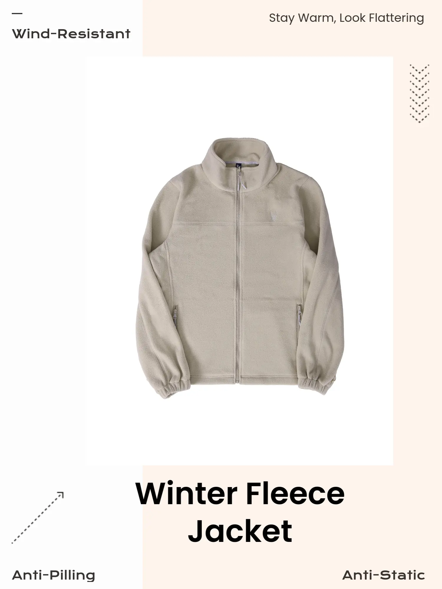 Lady's Winter Fleece Jacket Soft Warm Mid Layer Coat for for Outdoor Adventures Hiking Runing Trekking，Lightweight Full Zip Soft，Design Insulated Layer for Trekking Travel，Anti-pilling treatment，Anti-static treatment zip-up pocket fleece-lined