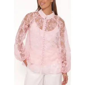 Marni Organza Top - Pink Floral