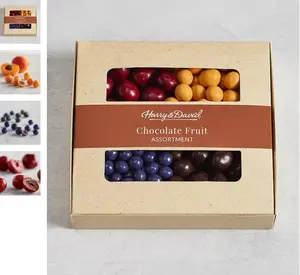 Chocolate-Covered Fruit Snack, Gourmet Chocolate & Fruit Gift Box for Gifting