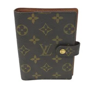 Pre-owned Louis Vuitton Coated Canvas Agenda Small Ring Cover PM