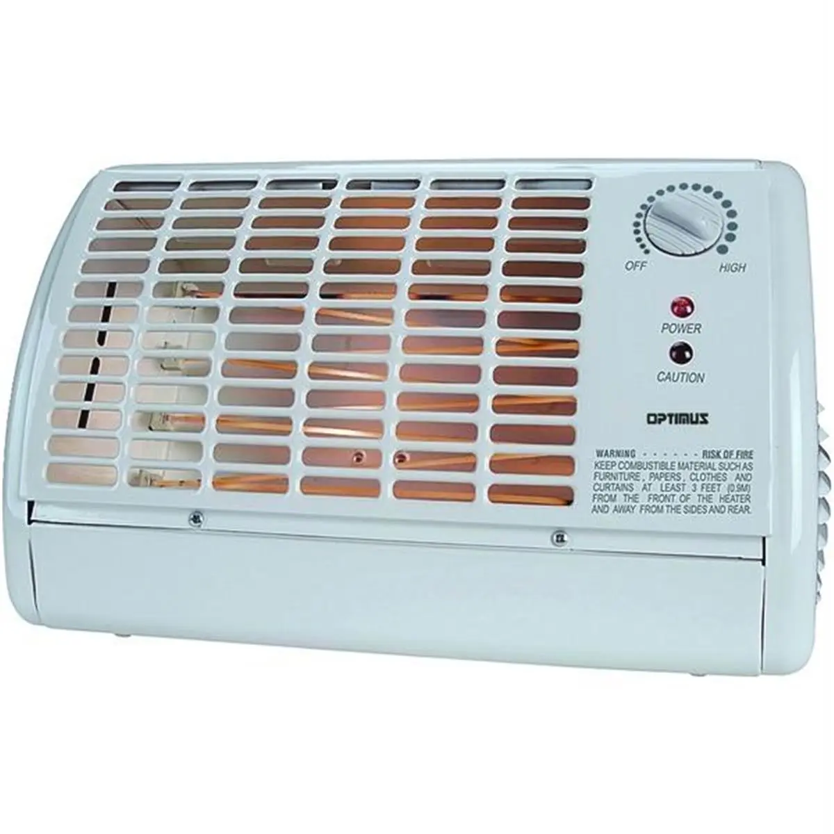 212 MAIN Optimus H-2210 Portable Fan-Forced Radiant Heater, 1320w Heat Portable Unit with Automatic Thermostat Control Switch