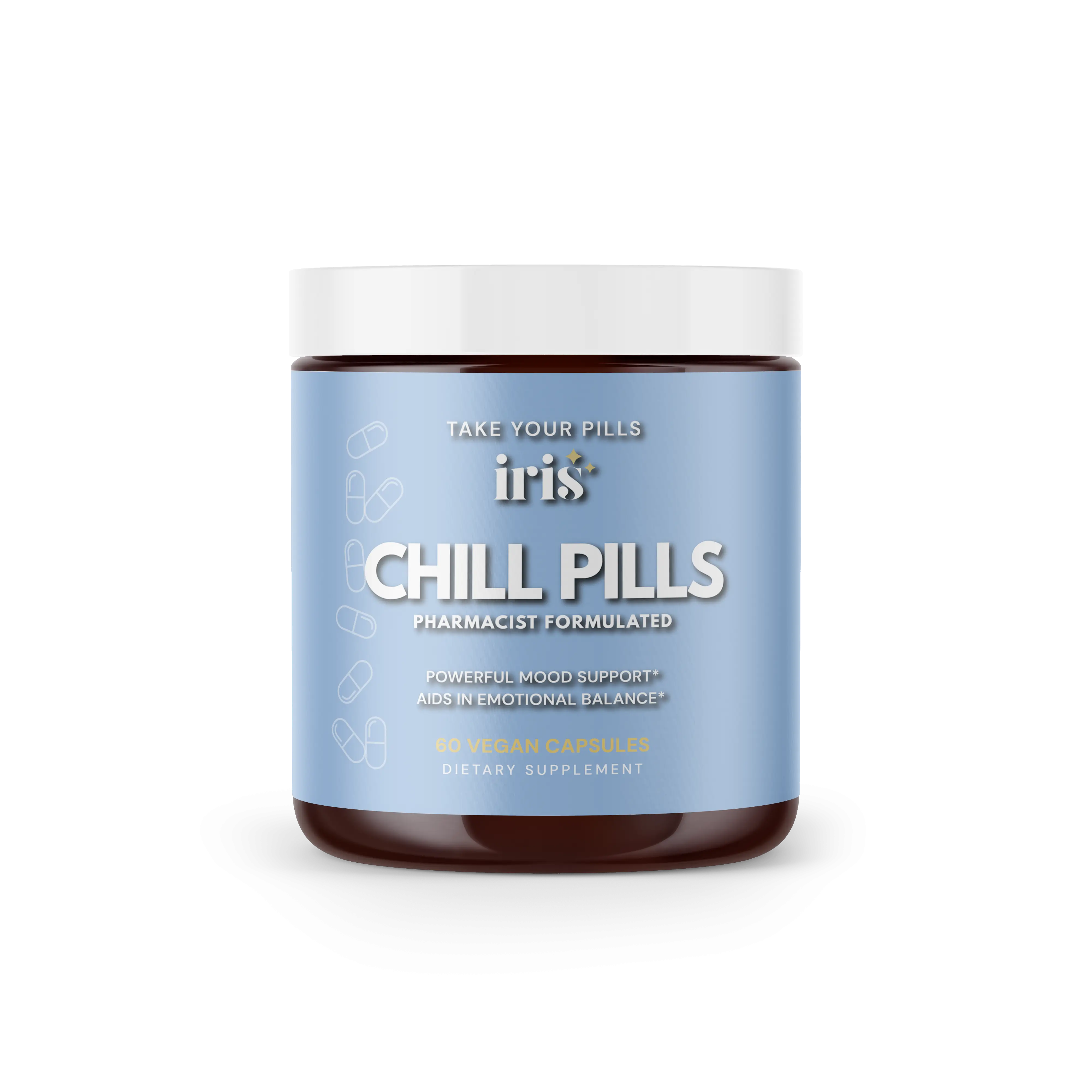 Chill Pills Stress Relief: Pharmacist Formulated, All Natural, Non-Drowsy Relief, Instant Mood Boost & Emotional Balance