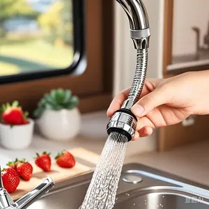 360 Degree Rotating Faucet Aerator, Removable Faucet Extension Tube Splash Guard, Kitchen Sink Aerator, Kitchen Accessories, Installation