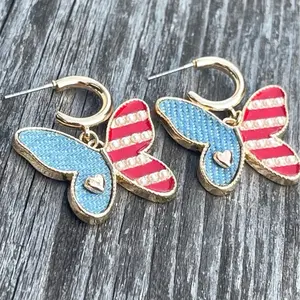 4th of July Earrings - Various Styles and Designs - Patriotic Jewelry for Holiday Events