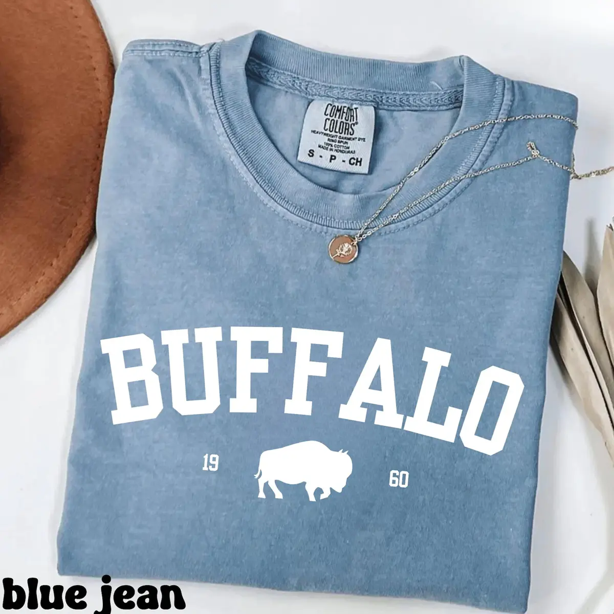 Comfort Colors Vintage Buffalo Shirt, Buffalo Game Day Tee, College Spirit, Buffalo Mascot Shirt, Gameday Shirt Top Womenswear Gift for Her