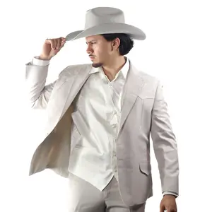 Traje Toledo Beige Bordado Amapola