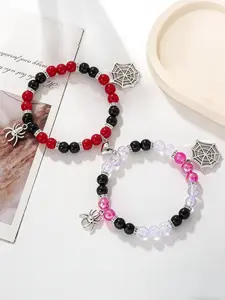 Hot Selling Spider Heart Magnetic Attraction, Adjustable Elasticity, Couple Jewelry, Unique Hand Chain, Heart Shaped Bracelet, Heart Charm Bracelet