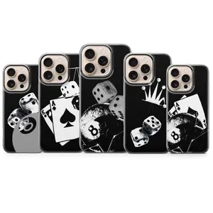 "8-Ball" Phone Case — Streetwear-Inspired Card Art Protective Cover & Gift; Compatible with iPhone 11–17 Pro Max/Plus Series and Samsung Galaxy S23– Series