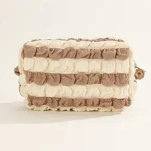 Frilly Styled Makeup Bag Accessory Pouch